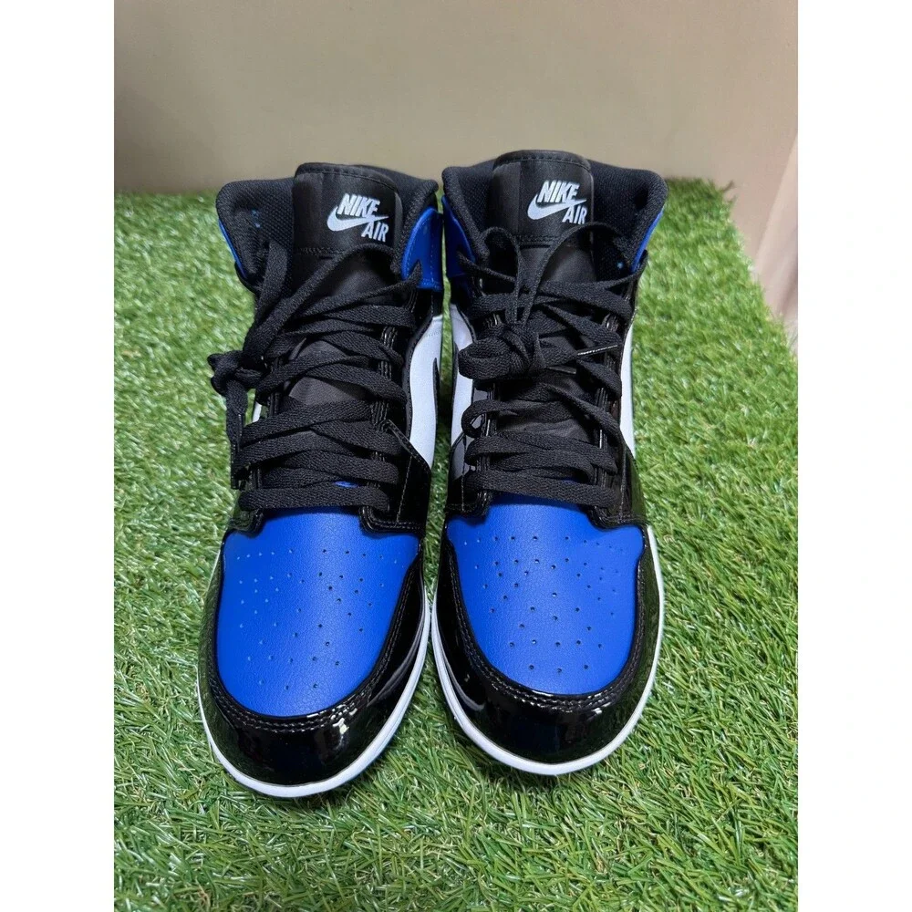 Nike Jordan 1 Mid TD Football Cleats Game Royal/Black Men's Size 9 FJ6805 401